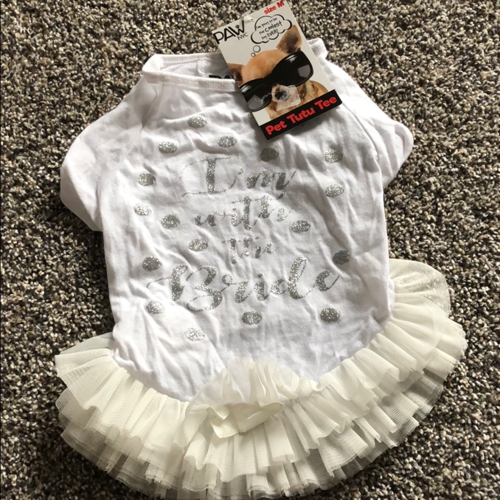 With the bride dog shirt for small dog